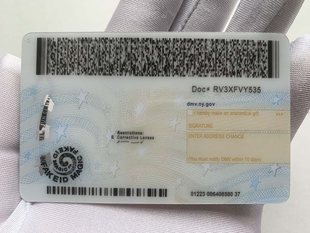 New York Driver License O21 Polycarbonate CDL - Image 2