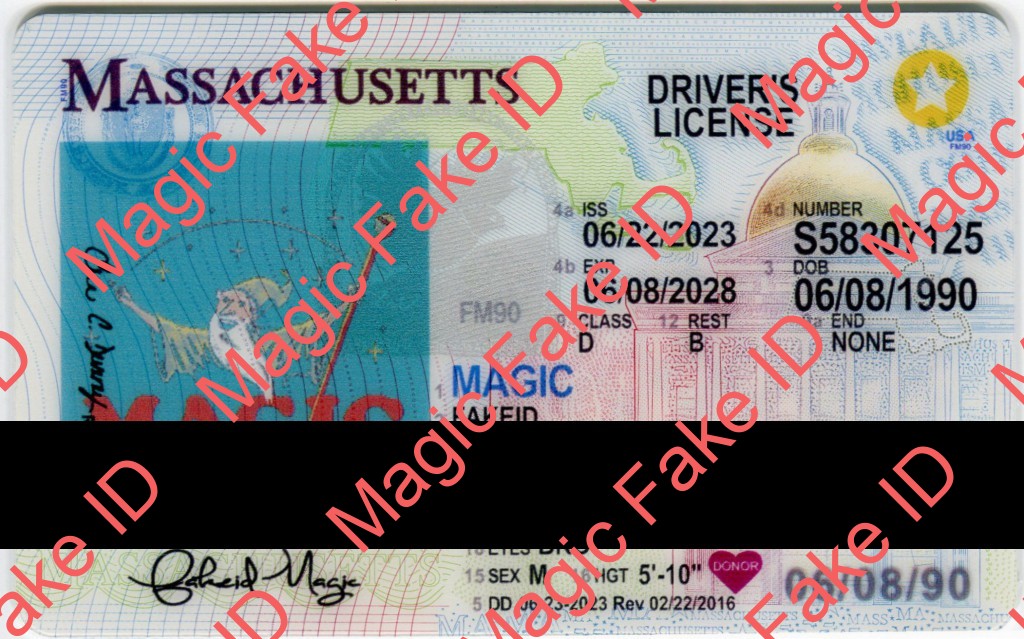Massachusetts Driver License - Magic Fake IDs | Scannable Fake IDS | Massachusetts fake id